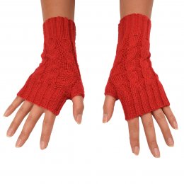 Guantes sin dedos de punto - 50% fibra de alpaca